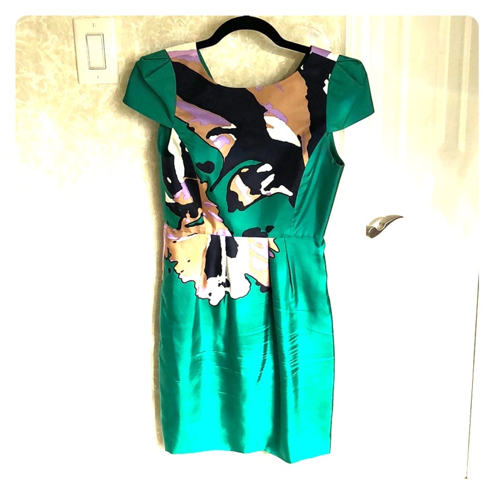 Gorgeous silk cap sleeve dress by Tibi